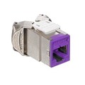 Leviton BACKSHELL CONNECTORS JACK AX1 C6A SHLD PU 6ASJK-RP6